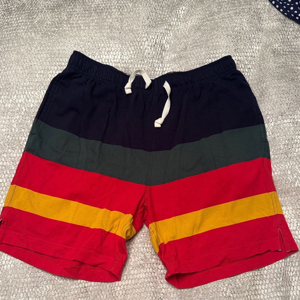 J. Crew multicolor Knit Shorts with White Waistband